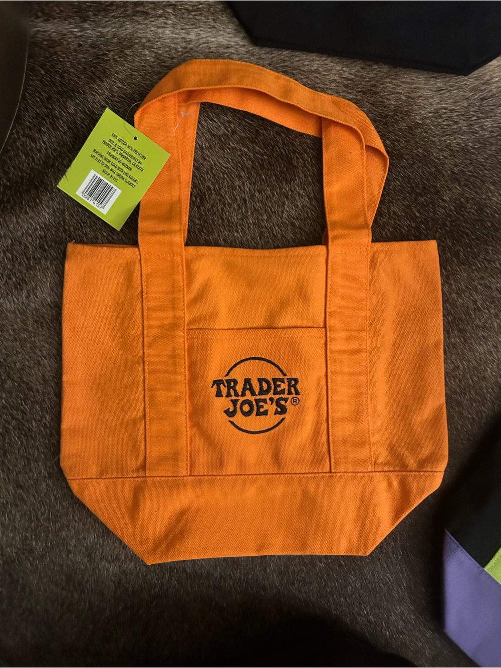 NWT TRADER JOE’s Mini Trick-or-Treat Canvas Tote Bag